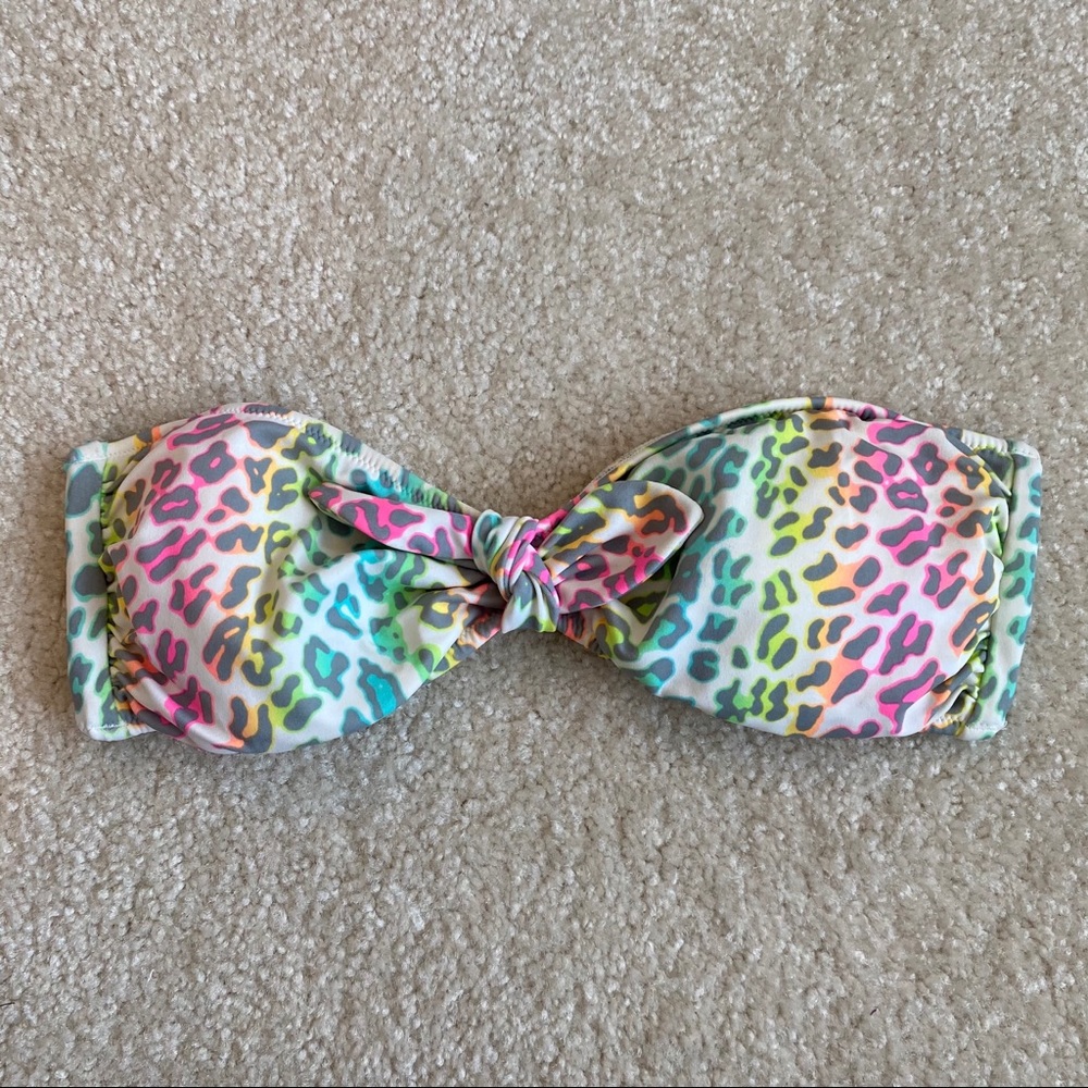 VS Multicolor Cheetah Print Bandeau Top